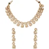760-jewellery-set-in-gold-finish-polki-with-semi-precious-stones-2.webp Jewellery Set In Gold Finish Polki With Semi Precious Stones