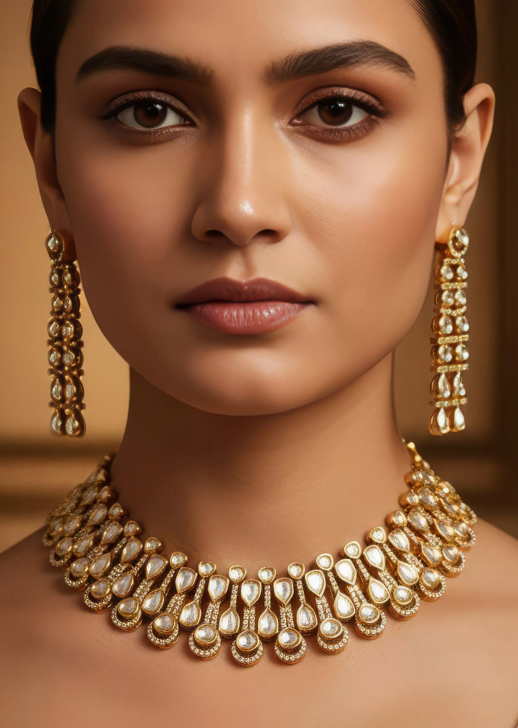 761-gold-finish-jewellery-set-with-semi-precious-stones-1.webp Gold Finish Jewellery Set With Semi Precious Stones
