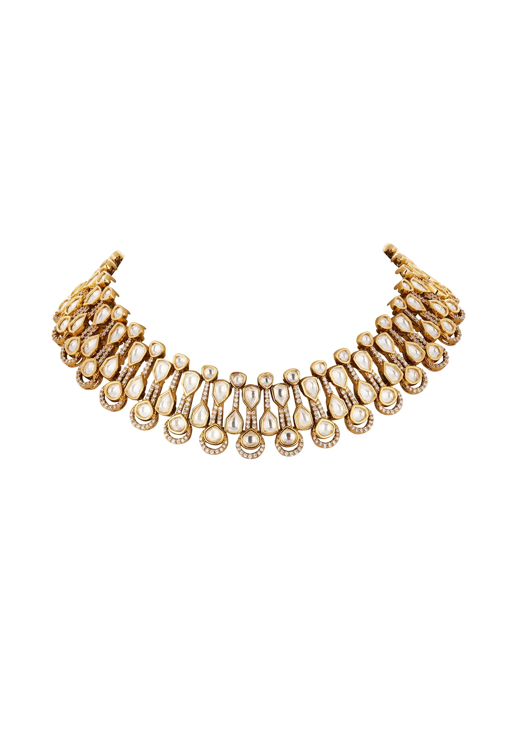 761-gold-finish-jewellery-set-with-semi-precious-stones-3.webp Gold Finish Jewellery Set With Semi Precious Stones