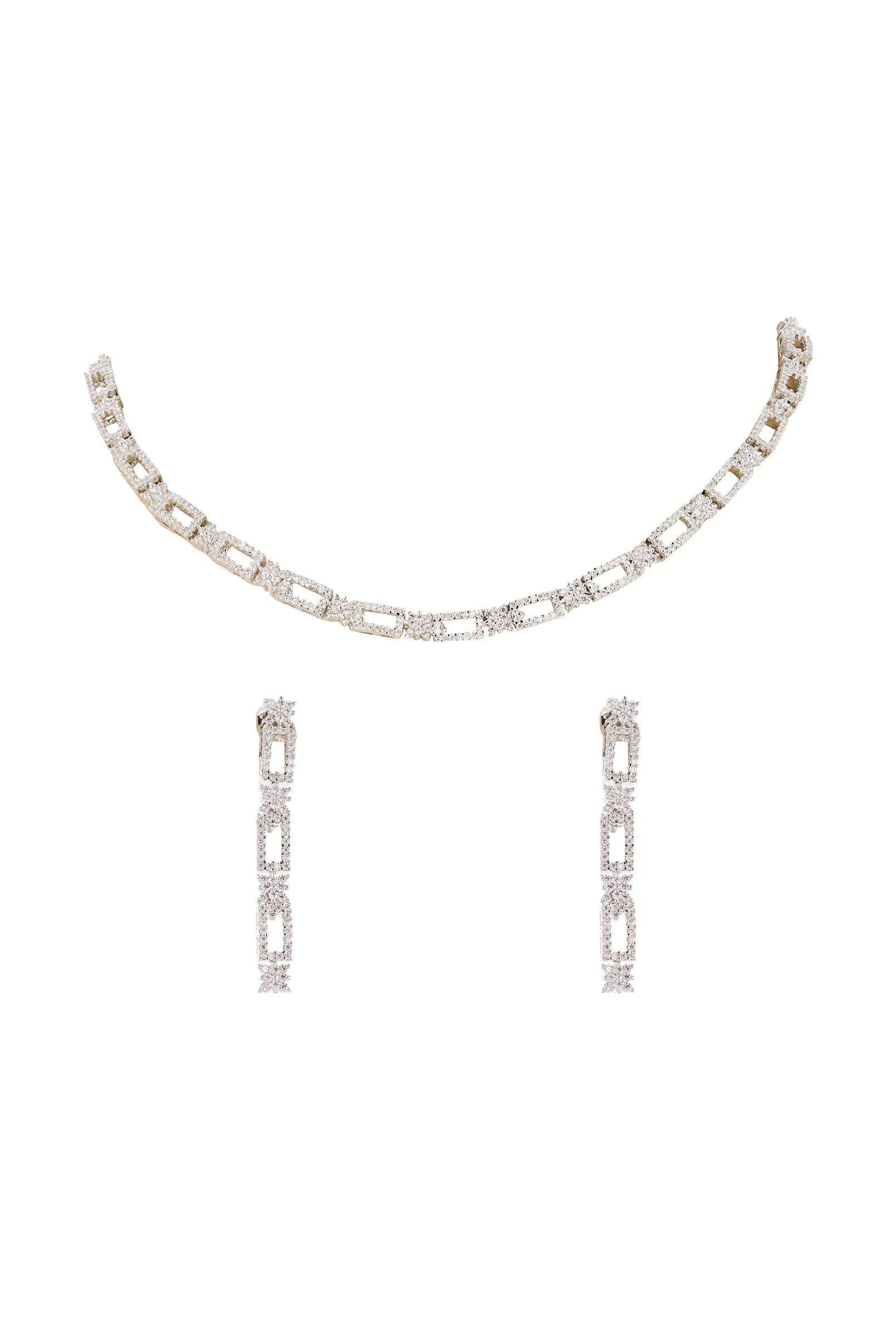762-silver-finish-necklace-set-with-zircon-detailing-2.webp Silver Finish Necklace Set With Zircon Detailing