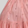 Aqua And Peach Salwar Kameez Set with Dupatta