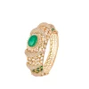 Gold Finish Ring In Kundan Polki