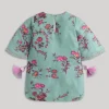 Mint Green Floral Print Salwar Kameez Set with Dupatta