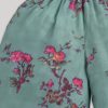 Mint Green Floral Print Salwar Kameez Set with Dupatta