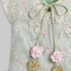 Green And Pink Colorblock Salwar Kameez Set with Dupatta