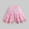 Green And Pink Colorblock Salwar Kameez Set with Dupatta