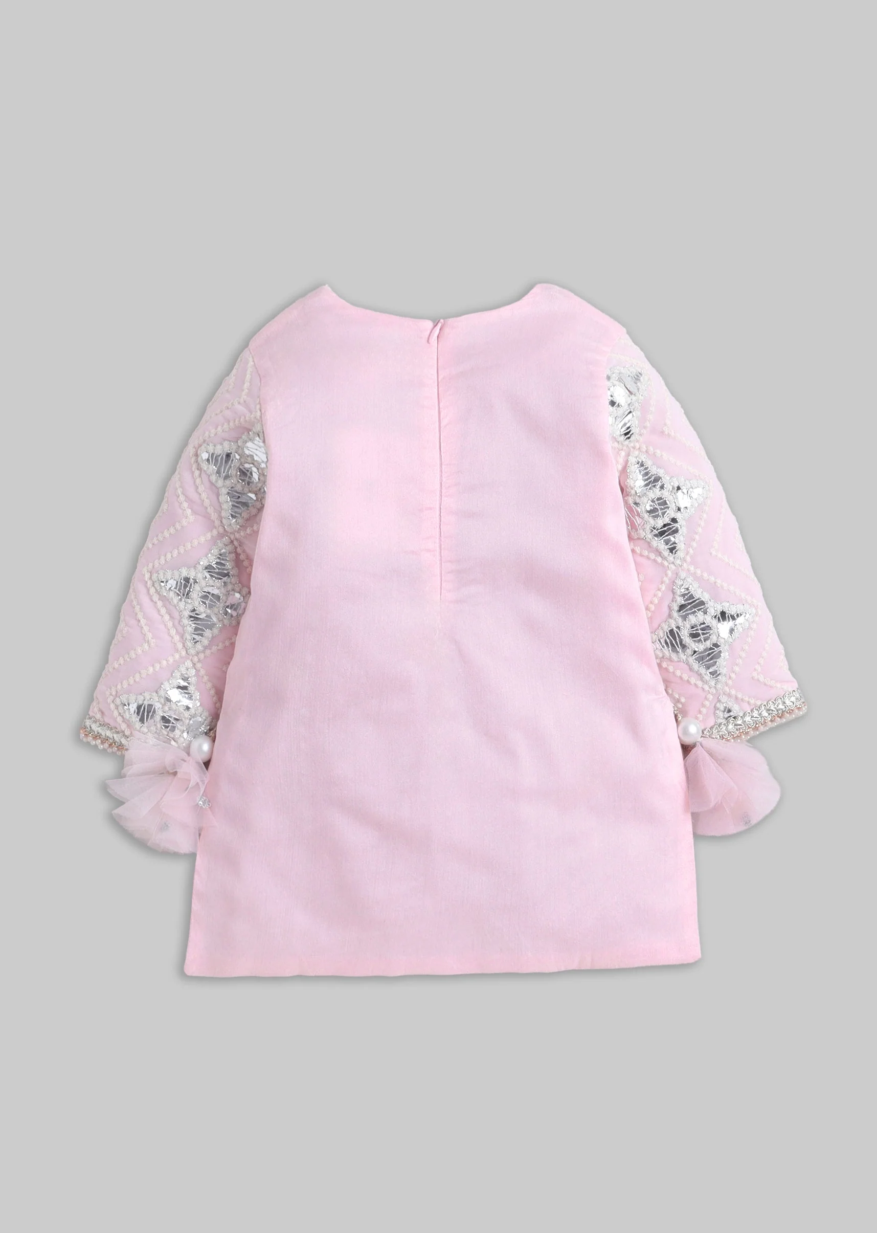 Baby Pink Embroidered Salwar Kameez Set with Dupatta