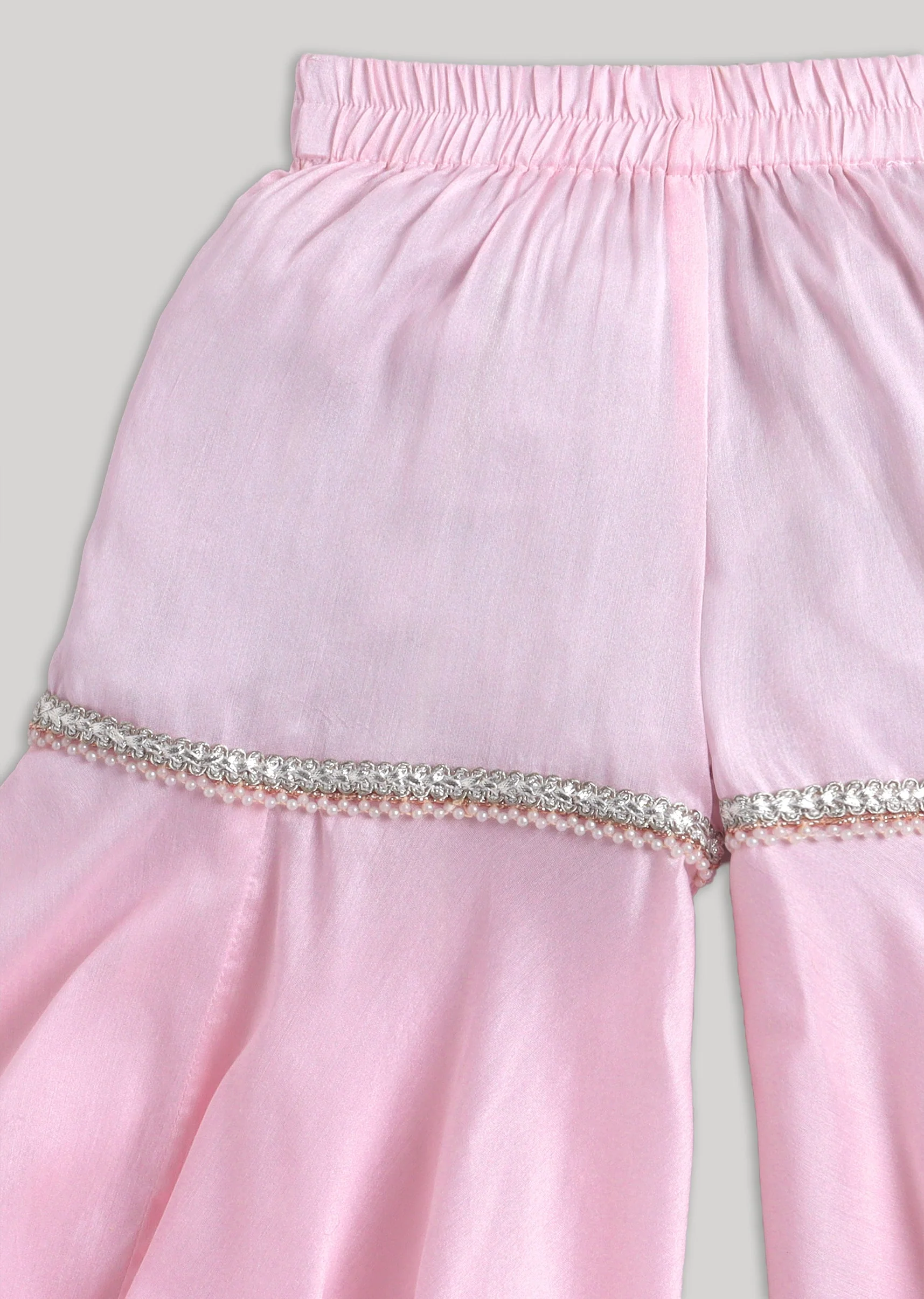 Baby Pink Embroidered Salwar Kameez Set with Dupatta