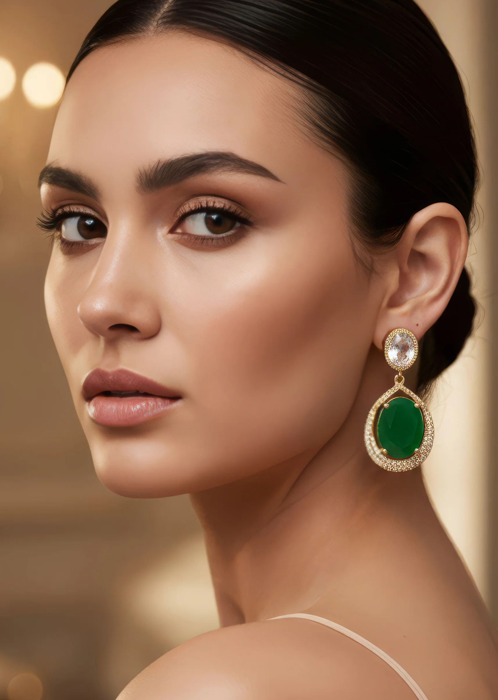 768-grey-gold-polki-earrings-with-timeless-detail-1.webp Grey Gold Polki Earrings With Timeless Detail