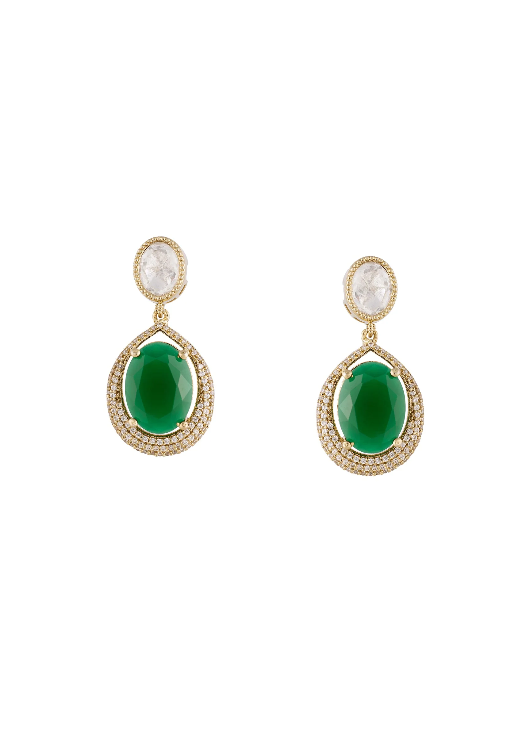 768-grey-gold-polki-earrings-with-timeless-detail-2.webp Grey Gold Polki Earrings With Timeless Detail