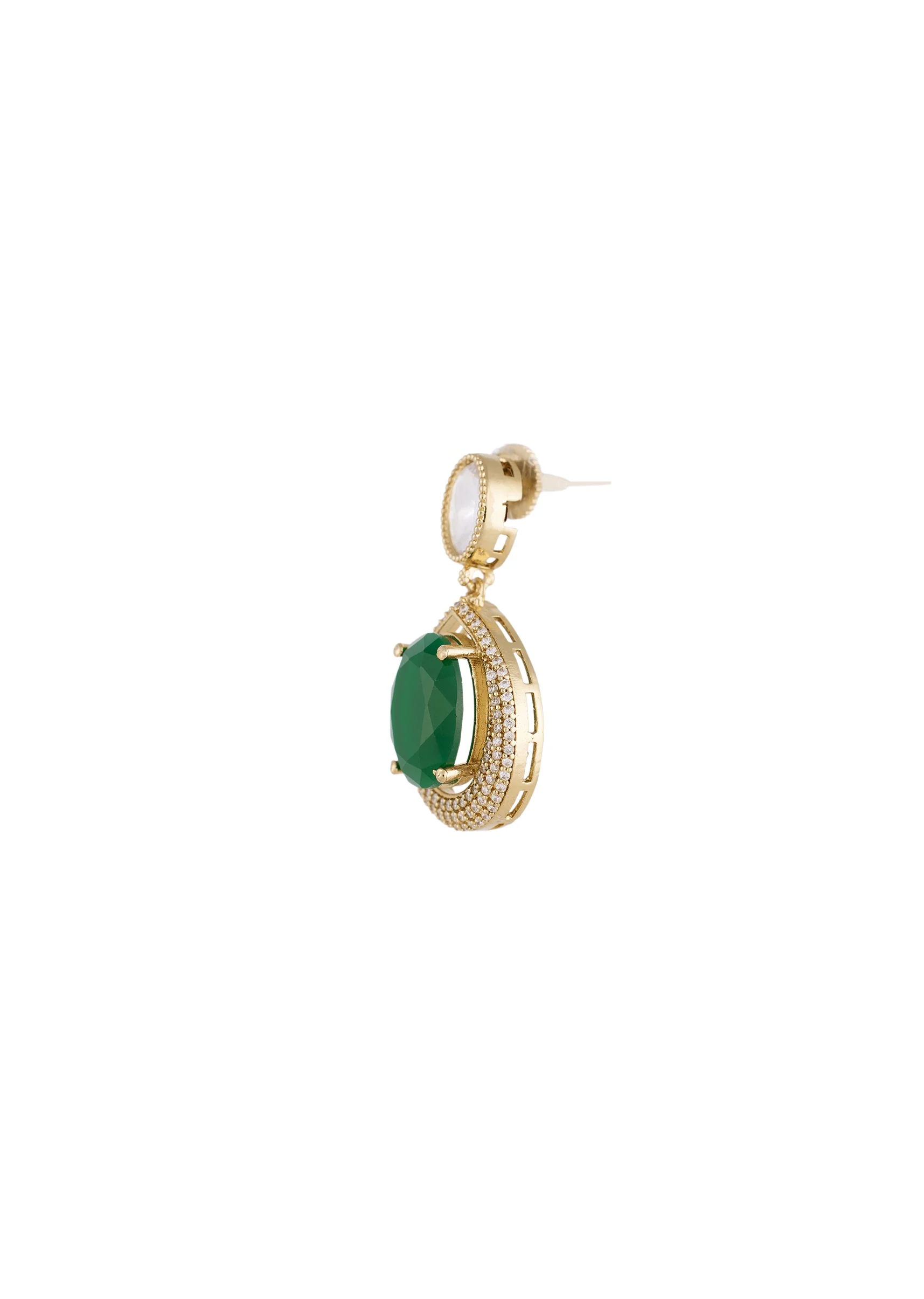 768-grey-gold-polki-earrings-with-timeless-detail-4.webp Grey Gold Polki Earrings With Timeless Detail