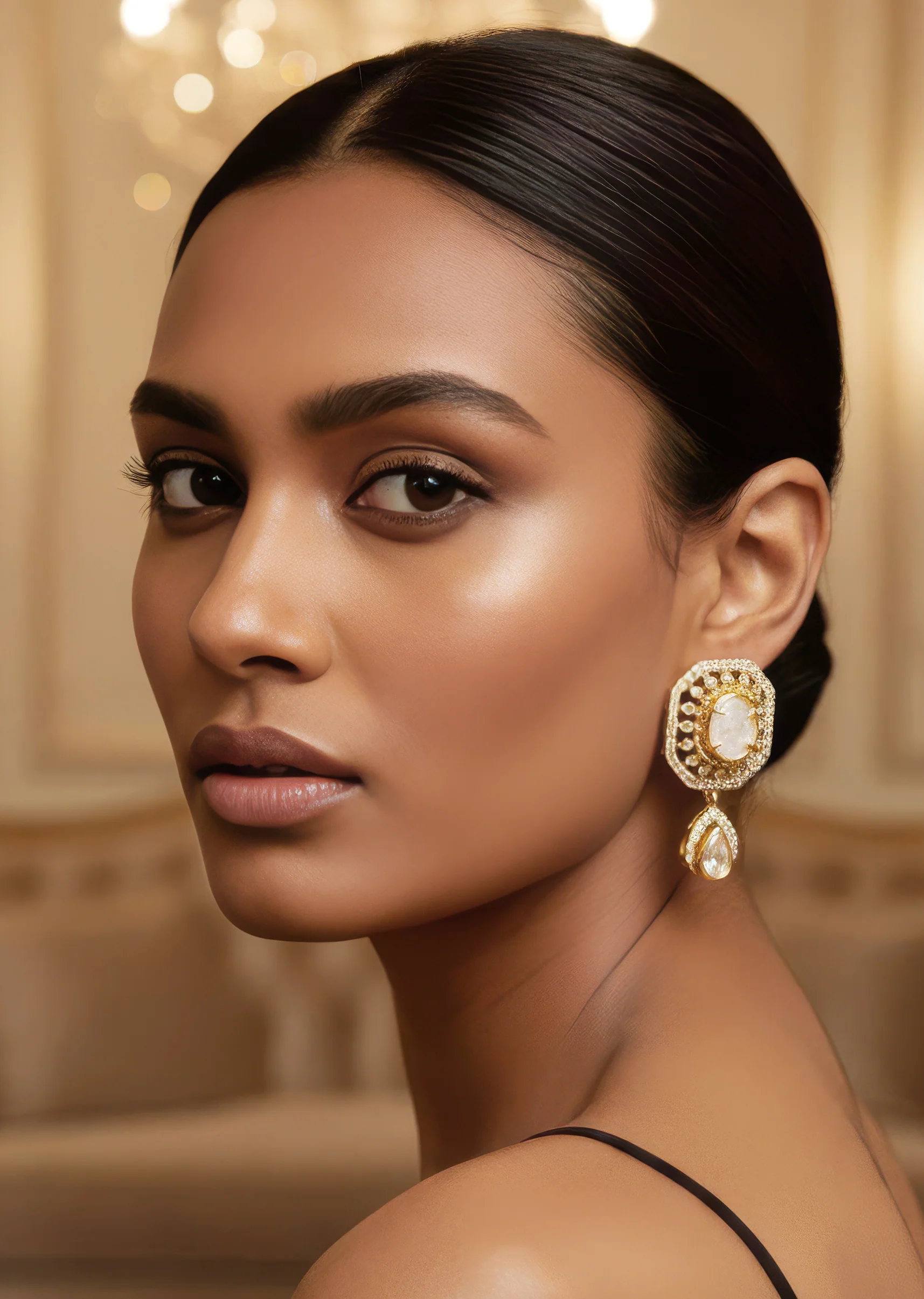 769-gold-white-polki-earrings-with-radiant-detail-1.webp Gold White Polki Earrings With Radiant Detail
