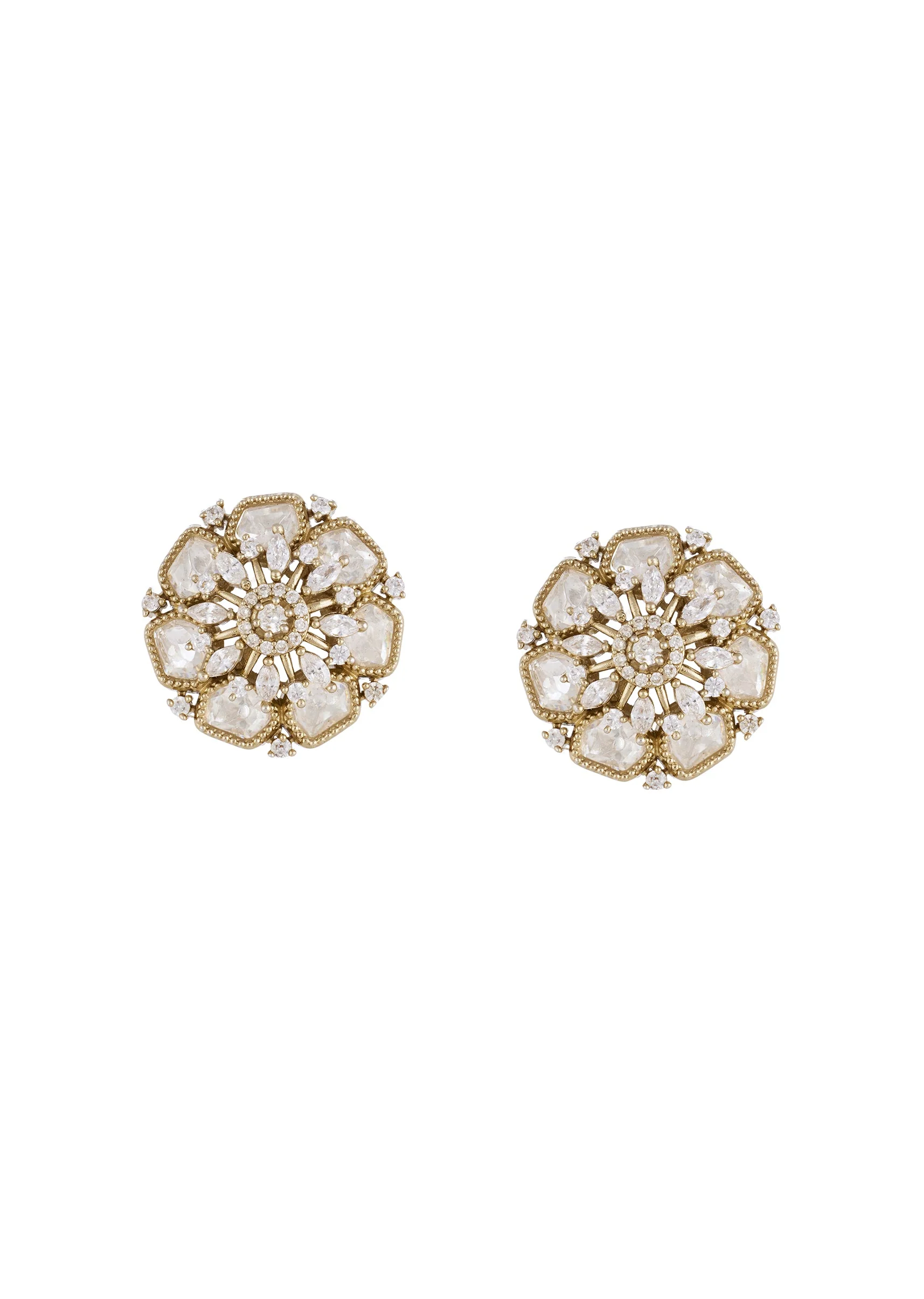 770-gold-white-polki-earrings-with-elegant-detail-2.webp Gold White Polki Earrings With Elegant Detail