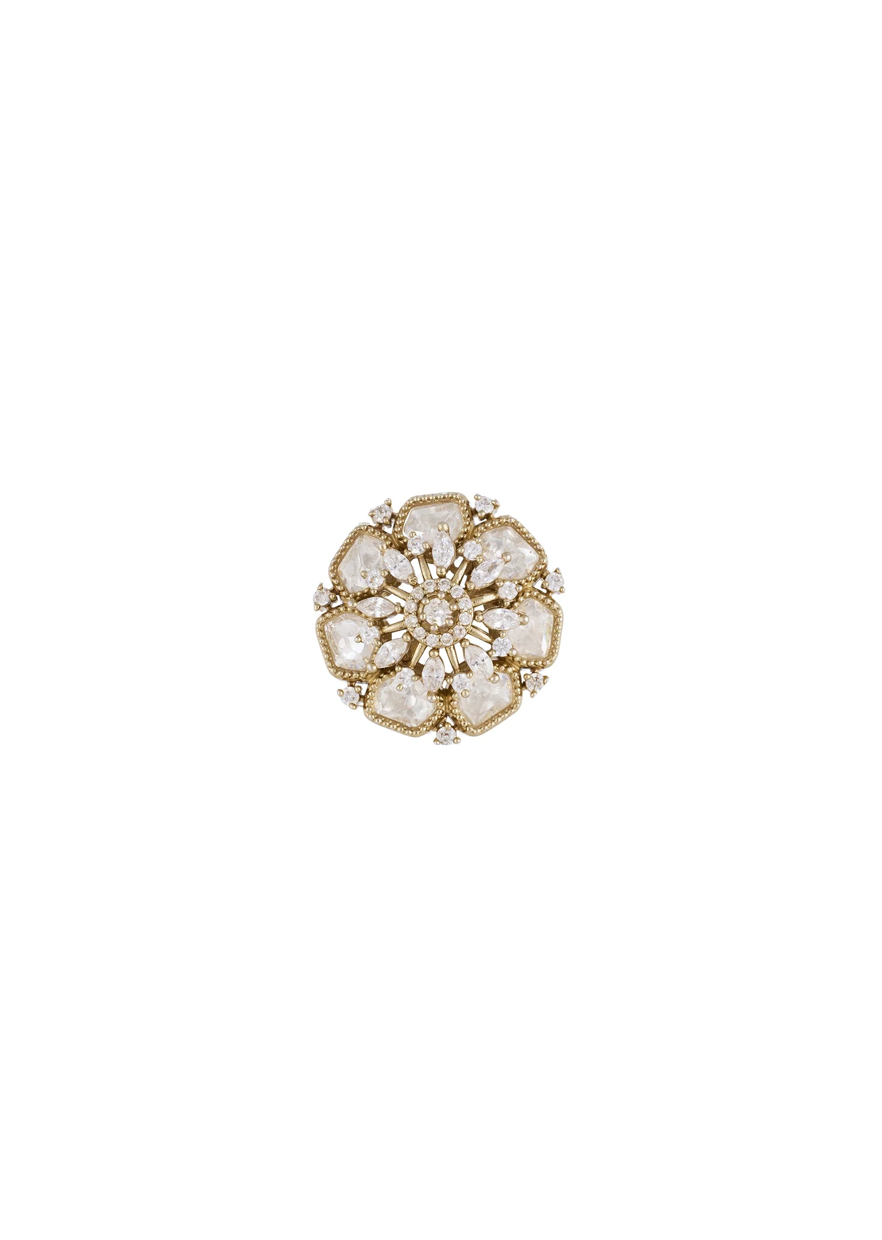770-gold-white-polki-earrings-with-elegant-detail-3.webp Gold White Polki Earrings With Elegant Detail