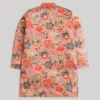 Orange And White Kids Kurta Set