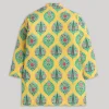Yellow And White Kids Nehru Jacket Set