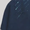 Blue And White Sequins Kids Kurta Set