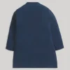 Blue And White Sequins Kids Kurta Set