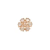 Green Floral Kundan Statement Ring