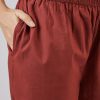 Maroon Chanderi Kurta Set With Sequins Detailing