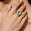 Aqua Blue Cocktail Statement Ring