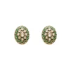 Antique Green And Gold Kundan Polki Necklace Set