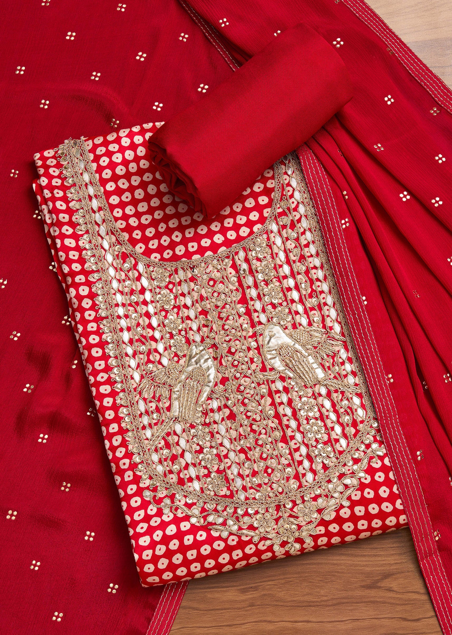 7842-red-satin-printed-unstitched-suit-with-dupatta-and-bottom-fabric-1.jpg Red Satin Printed Unstitched Suit With Dupatta and Bottom Fabric