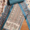Grey Cotton Unstitched Suit With Dupatta