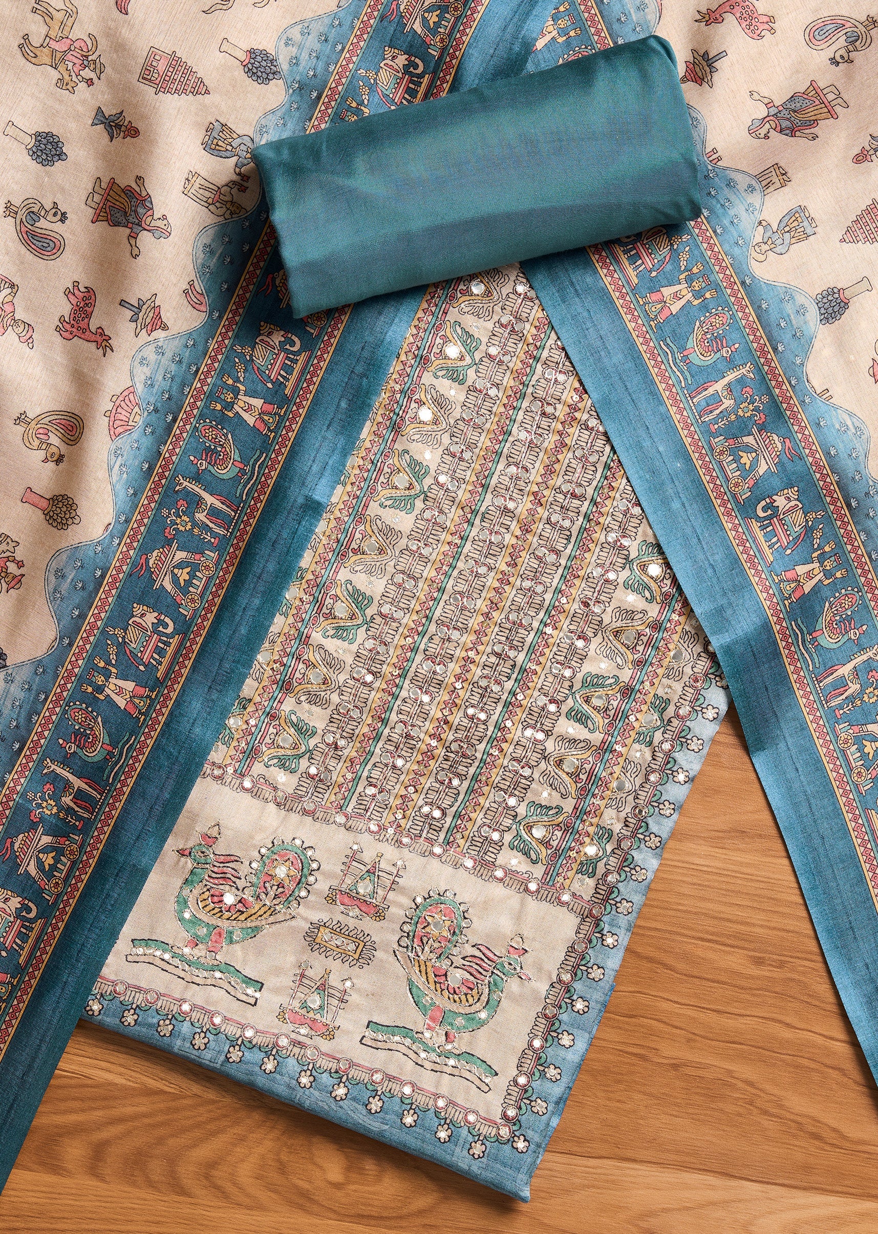7843-grey-cotton-unstitched-suit-with-dupatta-1.jpg Grey Cotton Unstitched Suit With Dupatta