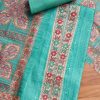 Sea Green Printed Crepe Unstitched Suit Set