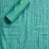 Sea Green Printed Crepe Unstitched Suit Set