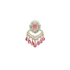 Pink Chandbali Statement Earrings
