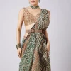 7918-blue-saree-with-block-print-motifs-and-unstitched-blouse-5.webp Blue Saree with Block Print Motifs and Unstitched Blouse