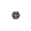 Violet Floral Statement Earrings