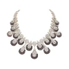 Purple Rhodium Necklace Set