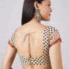 Brown Hand Painted Floral Motif Saree with Blouse