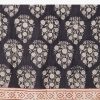 Brown Hand Painted Floral Motif Saree with Blouse