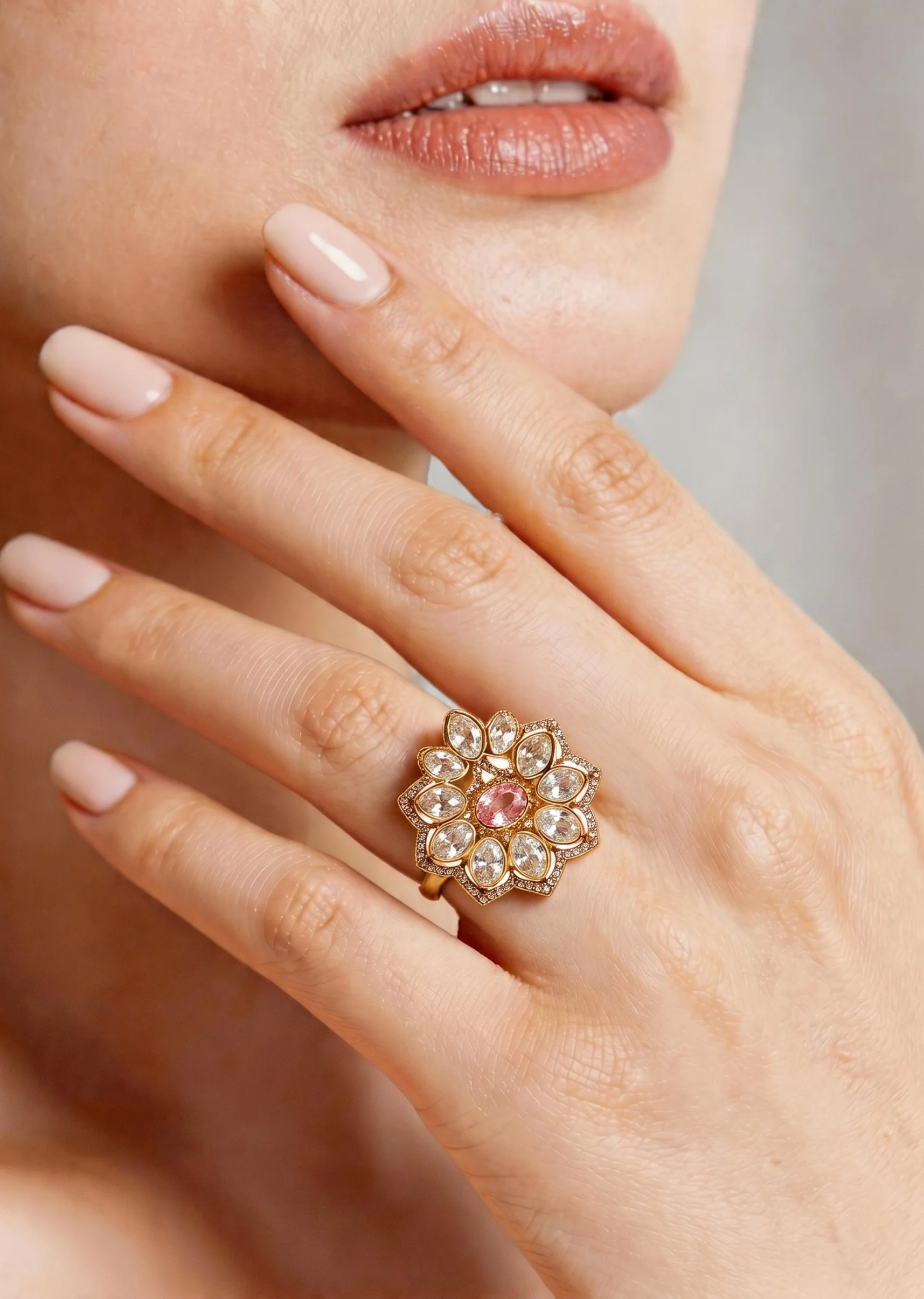 Petal Shine Gold Ring