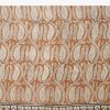 Brown Block Printed Motif Saree with Unstitched Blouse
