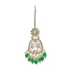 Green Gold Festive Necklace Set