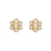 White Gold Pearl Necklace Set