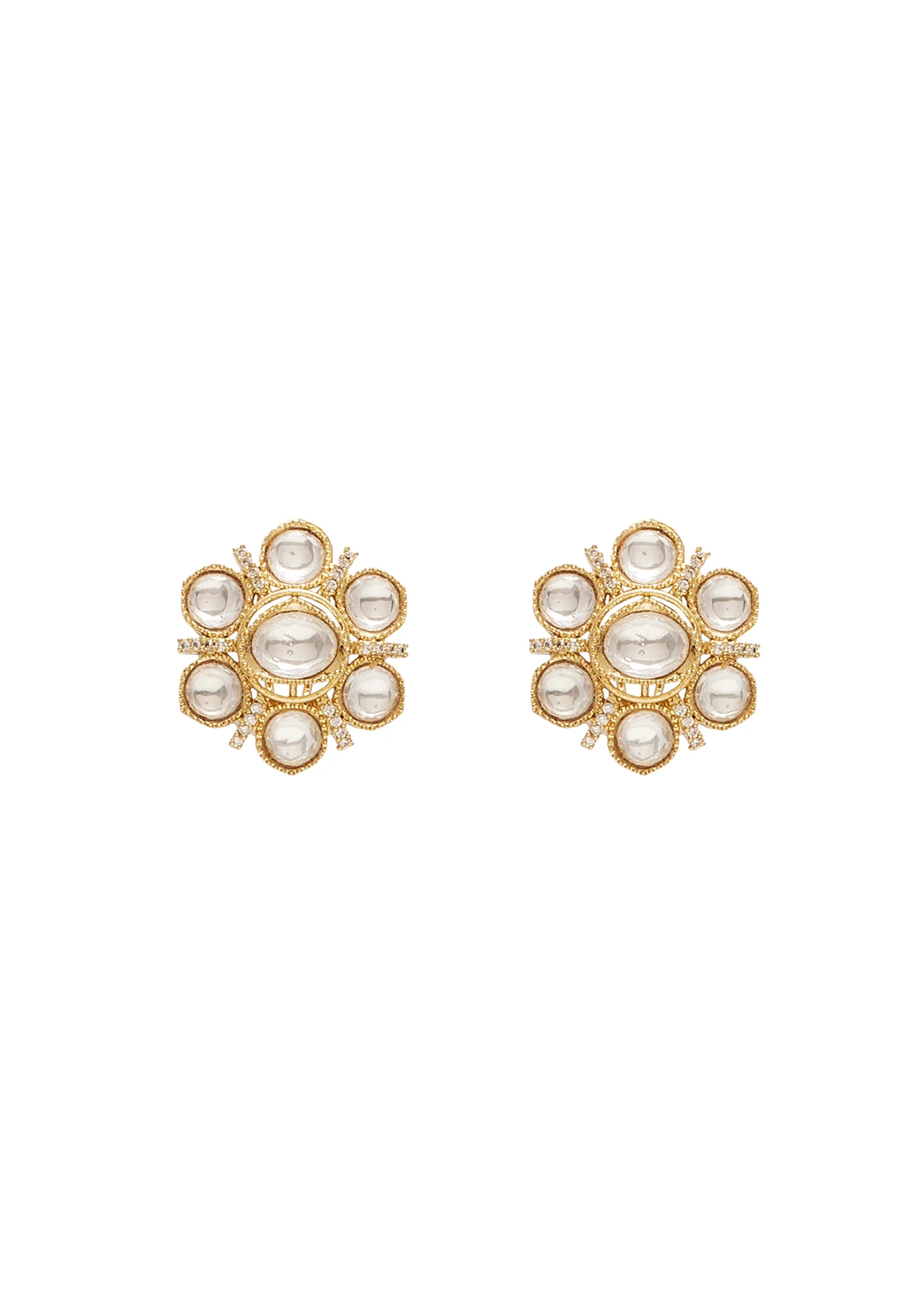 White Gold Pearl Necklace Set