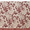 Cream Block Print Saree with Unstitched Blouse