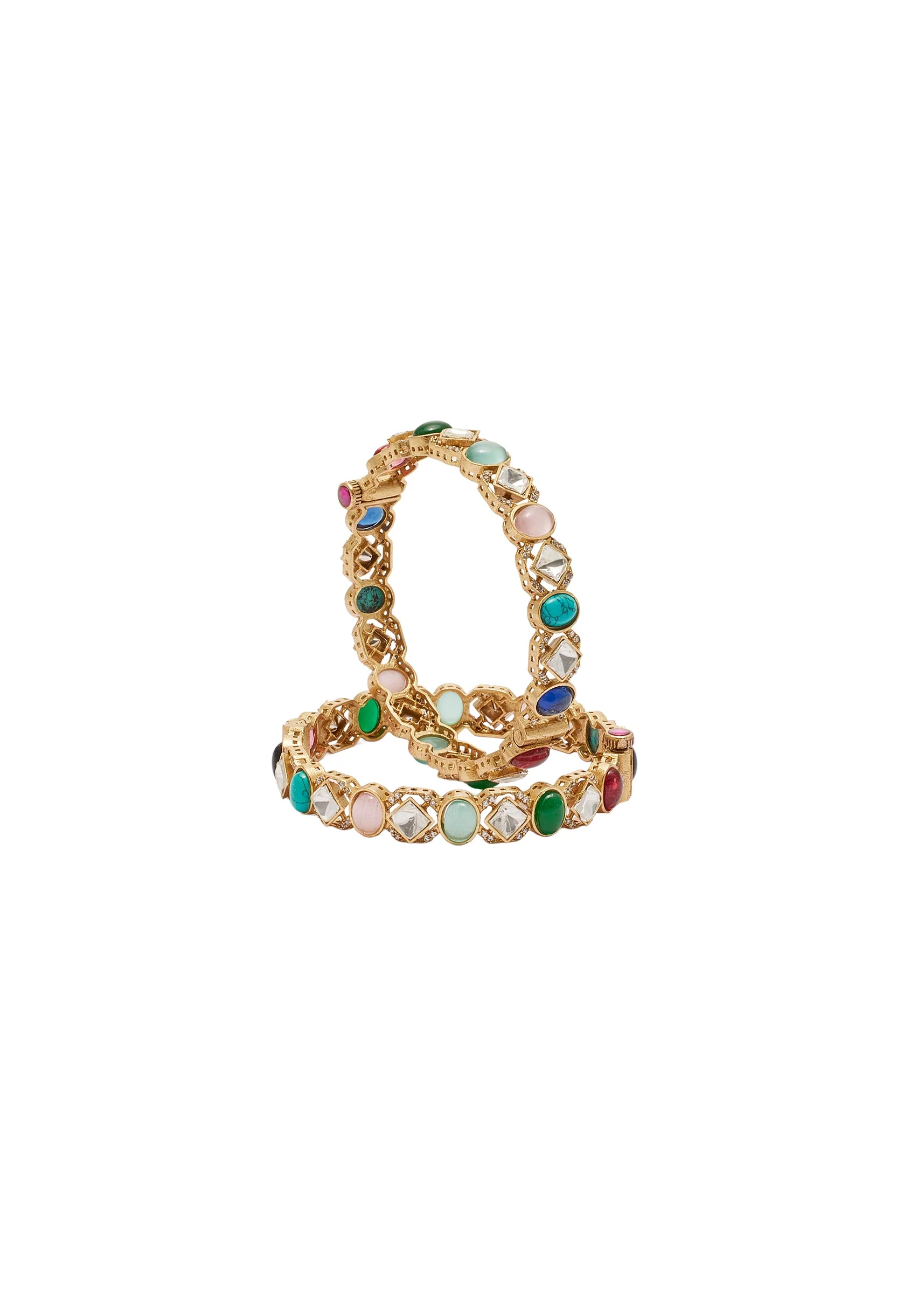 Multi Gold Festive Bangles