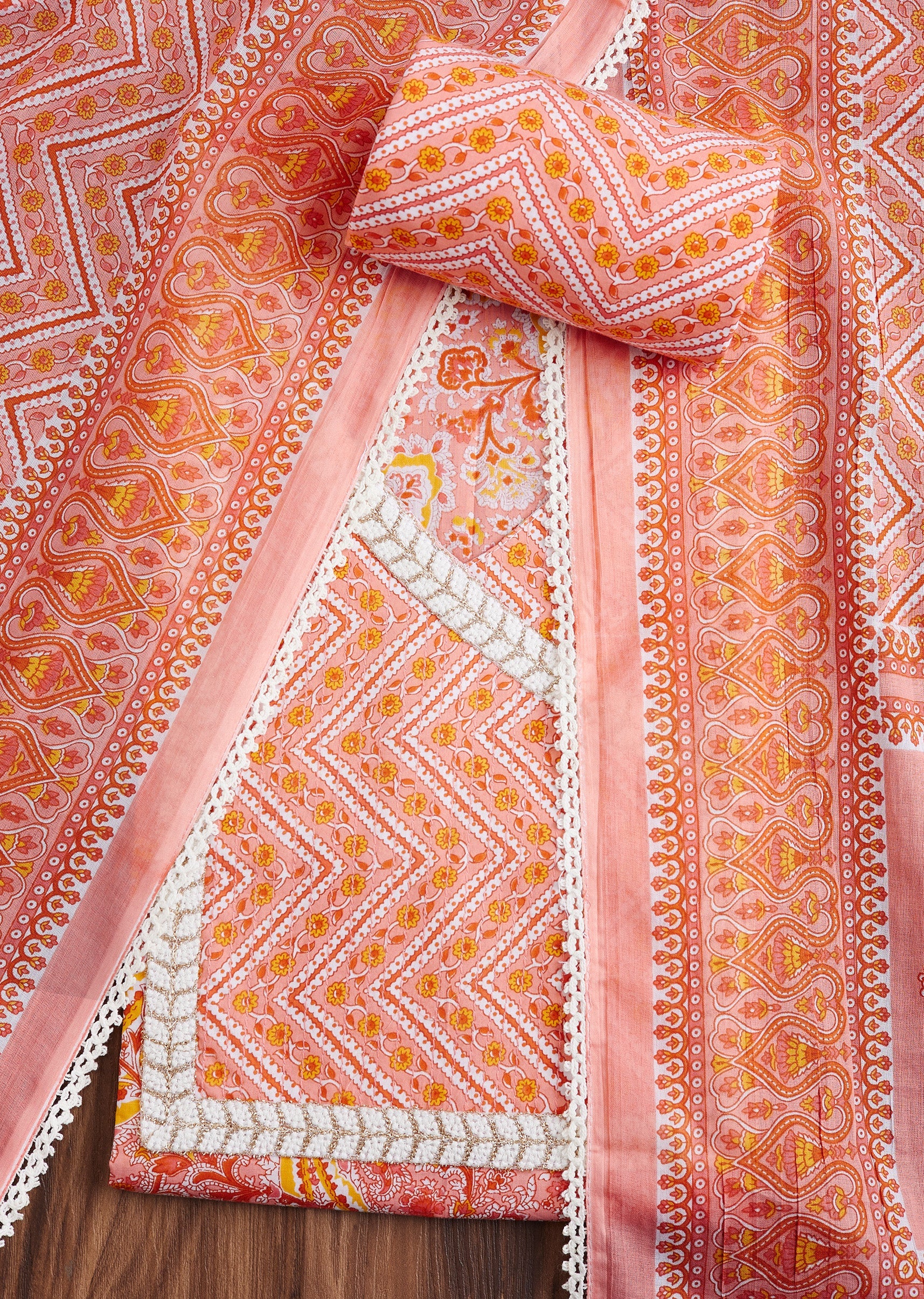 8047-orange-cotton-suit-set-1.jpg Orange Cotton Suit Set