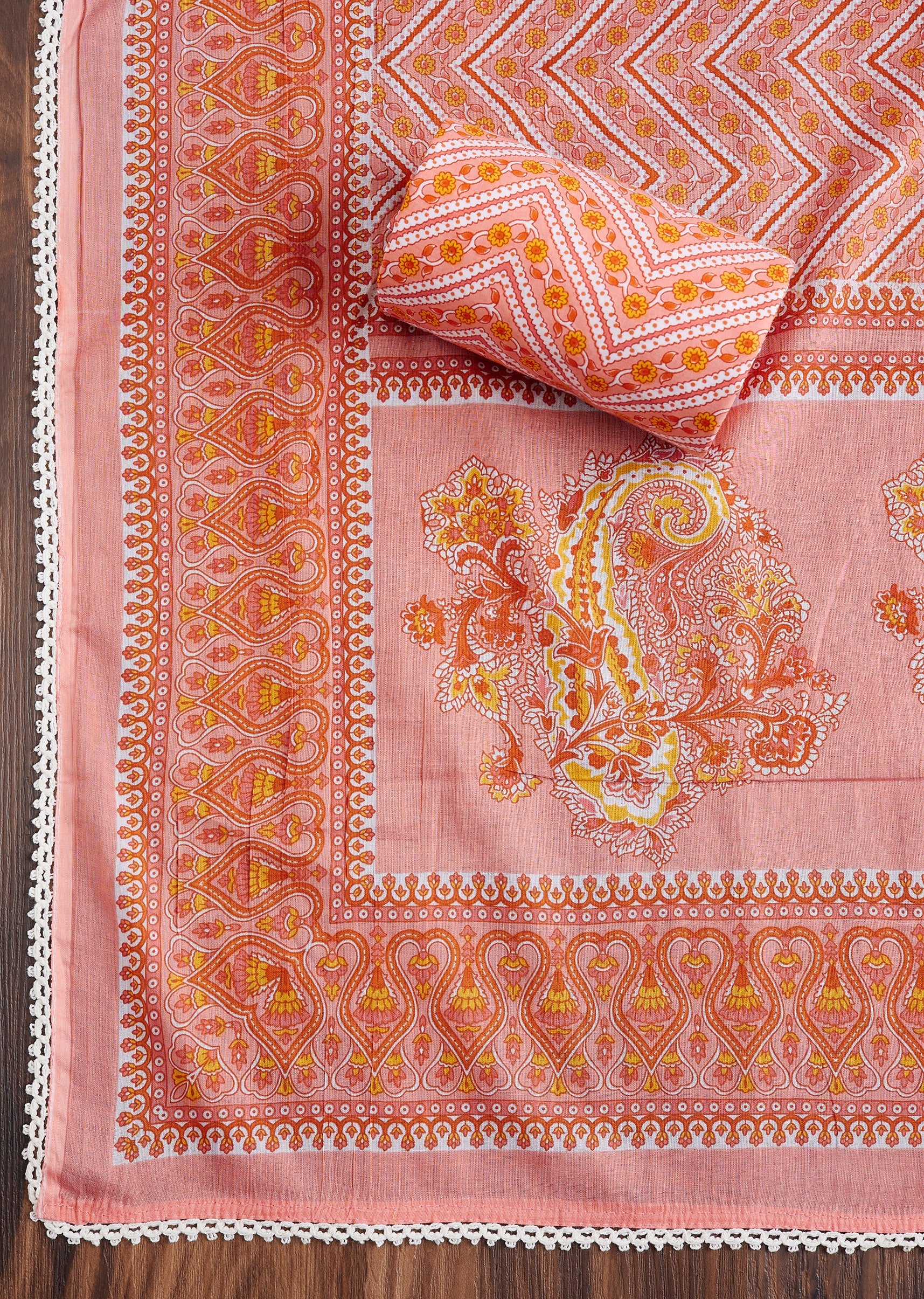 8047-orange-cotton-suit-set-4.jpg Orange Cotton Suit Set