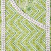 Green Cotton Printed Unstitched Suit