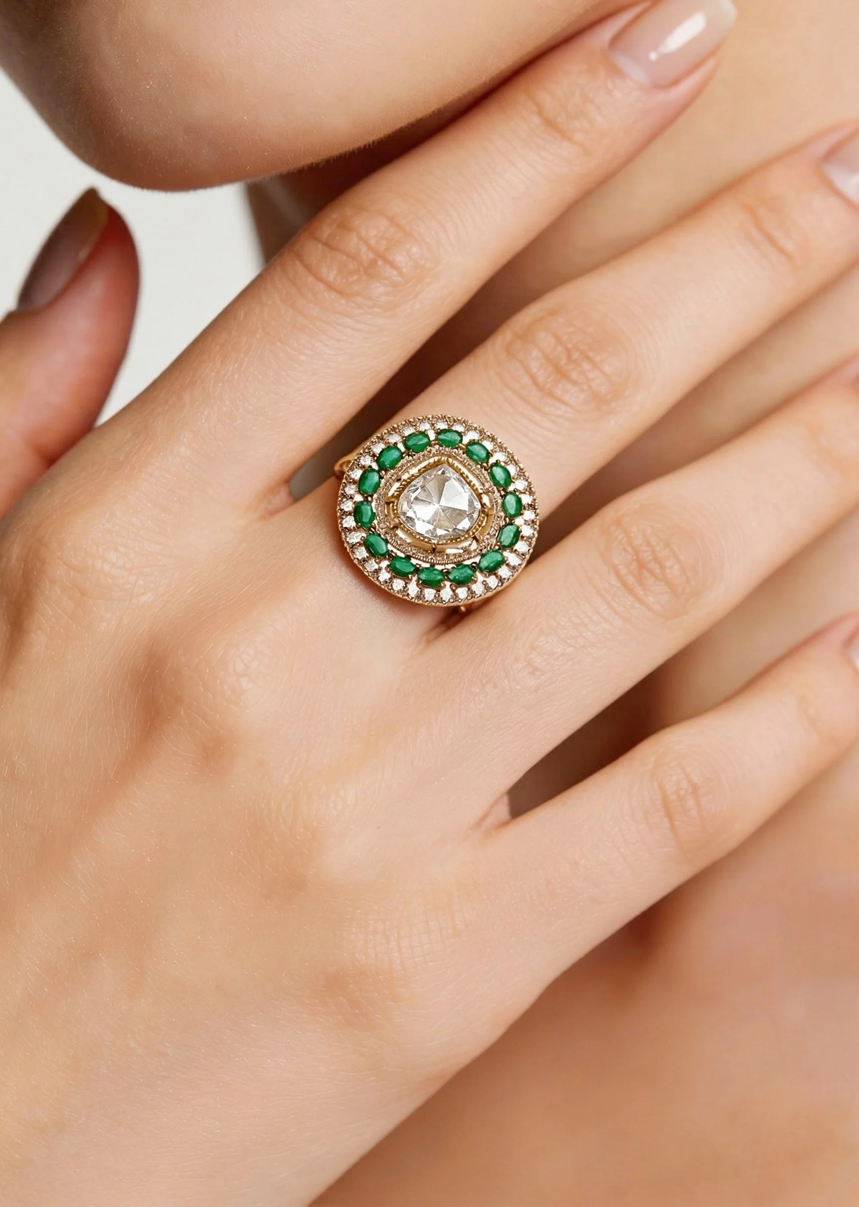 Green Gold Ring