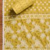 Bright Yellow Cotton Unstitched Suit