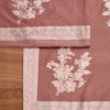 Mauve Unstitched Cotton Suit With Dupatta